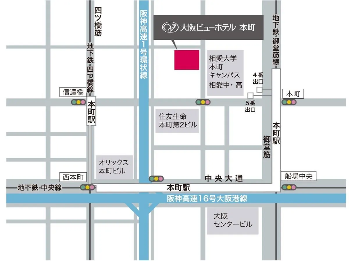 Osaka View Hotel Honmachi